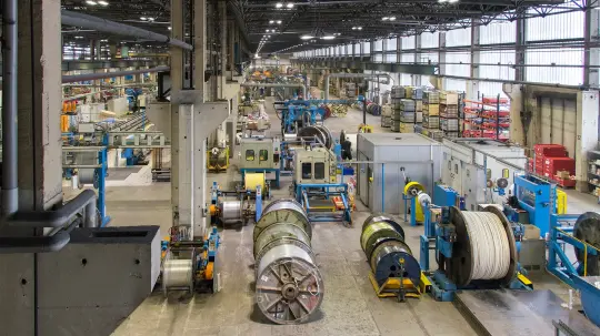 Interior view of HELU subsidiary Balzer Kabel in Meißen