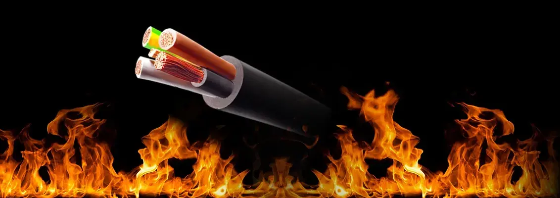 Flame retardancy in halogen-free cables