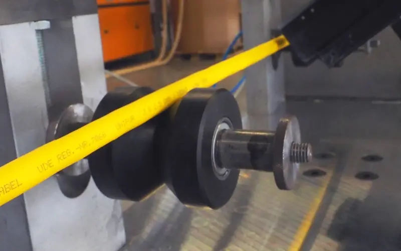 Yellow cable gets a marking