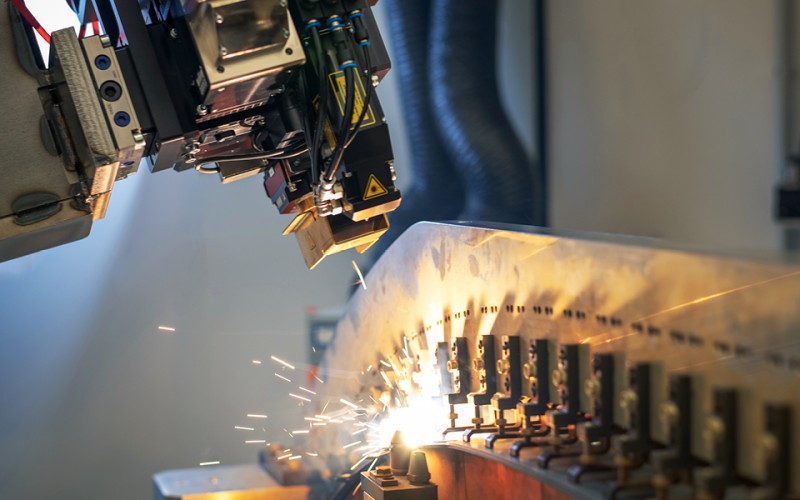 Close up from Scansonic Laser machining