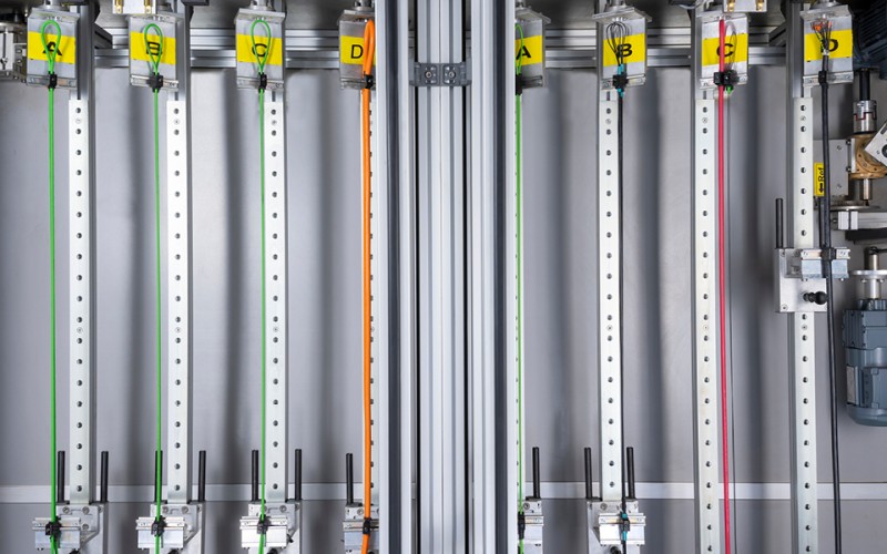 Cable during torsion test
