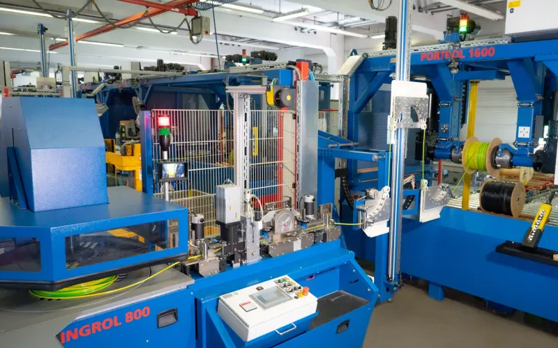 Ringrol machine in a production hall