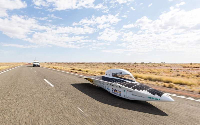 Solar racing car from Team Sonnenwagen Aachen