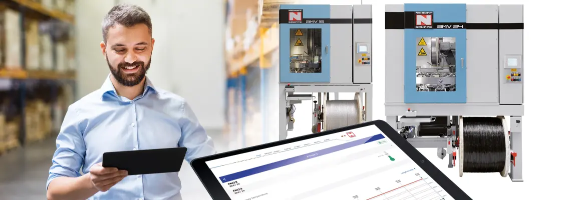 New service tool for our manufacturing plants: The Digital Assistant+ from NIEHOFF facilitates the monitoring and performance evaluation the production lines. (© NIEHOFF)