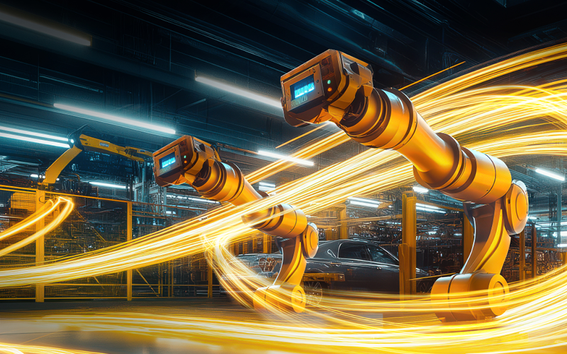 Light Trails around Production