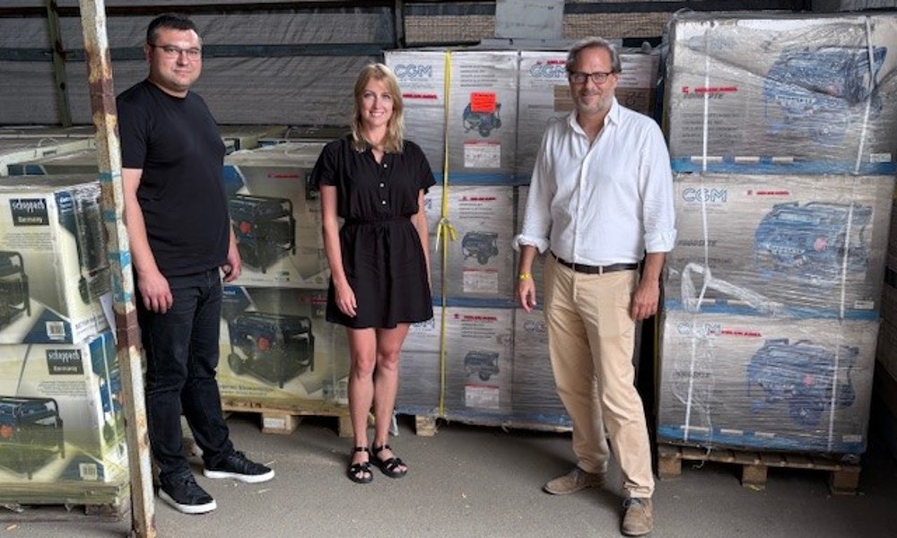 Anlieferung im Lager Mykolaiv