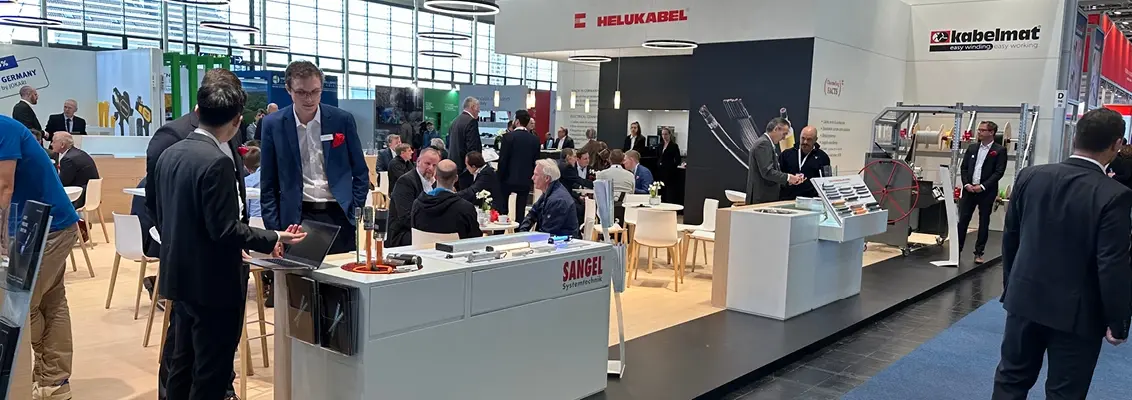 Trade show booth at Hannover Messe