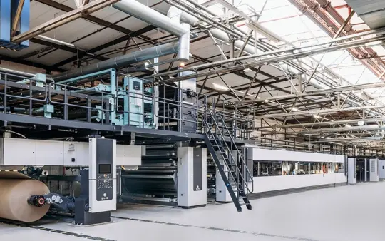 A BHS Corrugated óriási hullámkarton-gyártó gépei akár 200 méter hosszúak is lehetnek