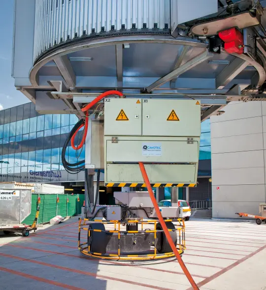 coils under the jet bridge