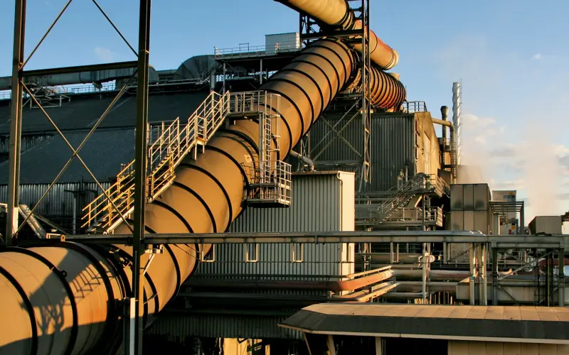 Refinery exterior view