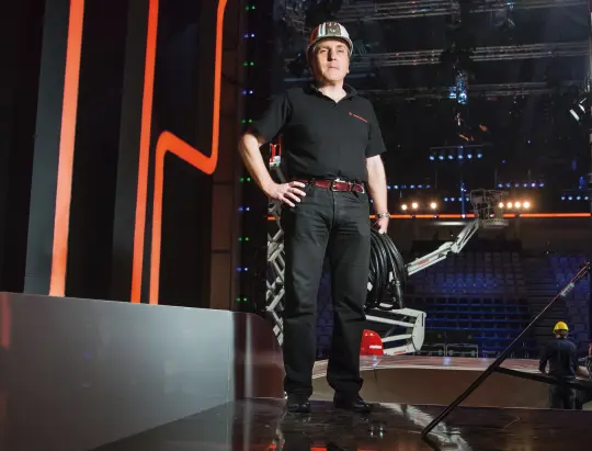 Frank Hornung im TV-Studio