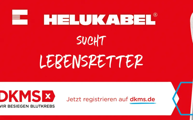 HELUKABEL DKMS Aktion gegen Blutkrebs