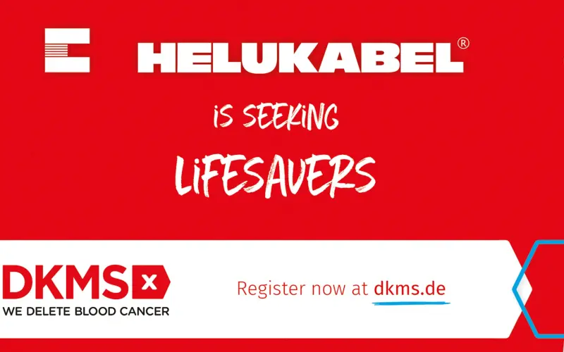 HELUKABEL DKMS campaign against blood cancer