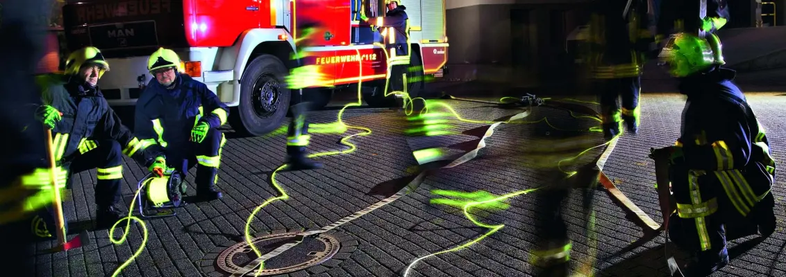 HELUPOWER Reflect kabel beim Einsatz einer Feuerwehr