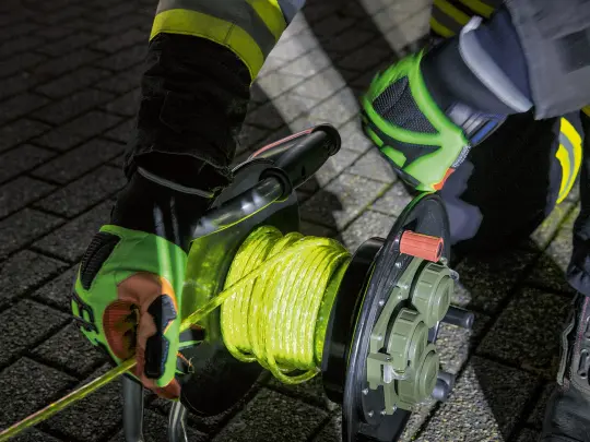 Kabeltrommel mit Helupower Reflect 