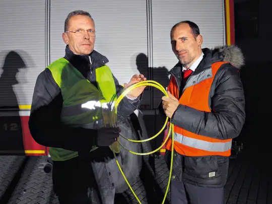 Marcel Poullie und Klaus Trusheim im Gespräch