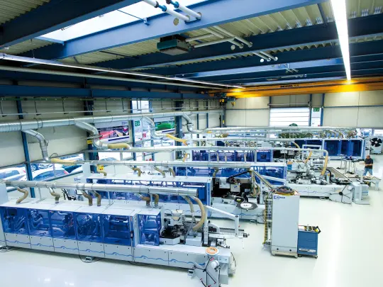 Produktionshalle von innen