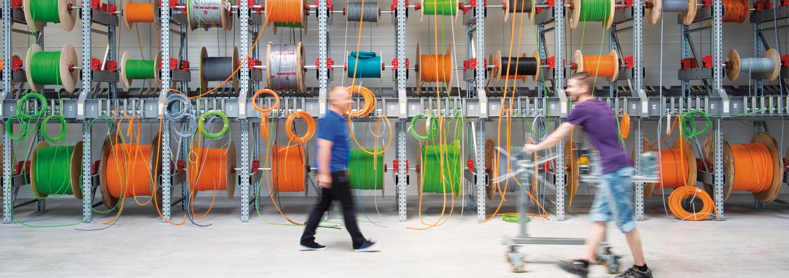 speziell entwickeltes Kabeltrommellager