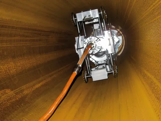 Kanalroboter in einem Kanal