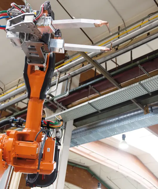 Robot with three arms